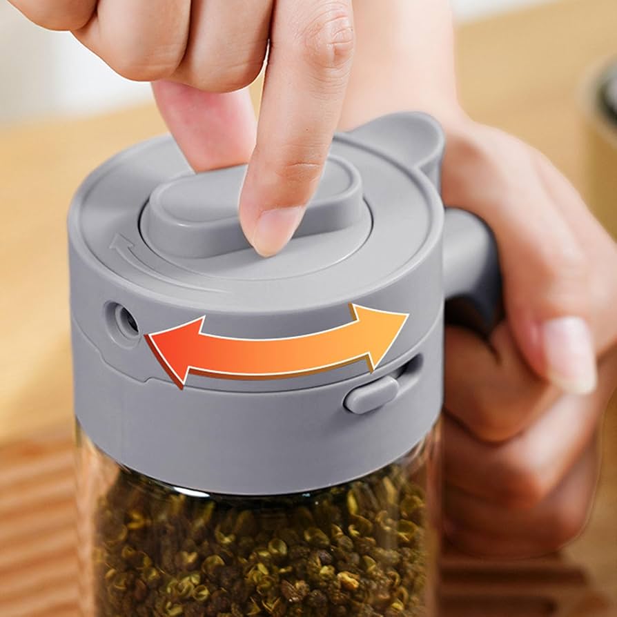 Amazon|蓋付きガラススパイスジャー, 写真蓋とスプーン付きの透明な Amazon|蓋付きガラススパイスジャー, 写真蓋とスプーン付きの透明な